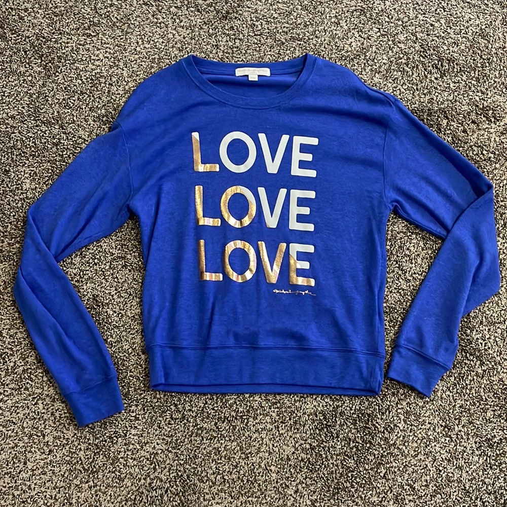 BNWOT- Spiritual gangster lightweight sweater/sweatshirt Blue Size large